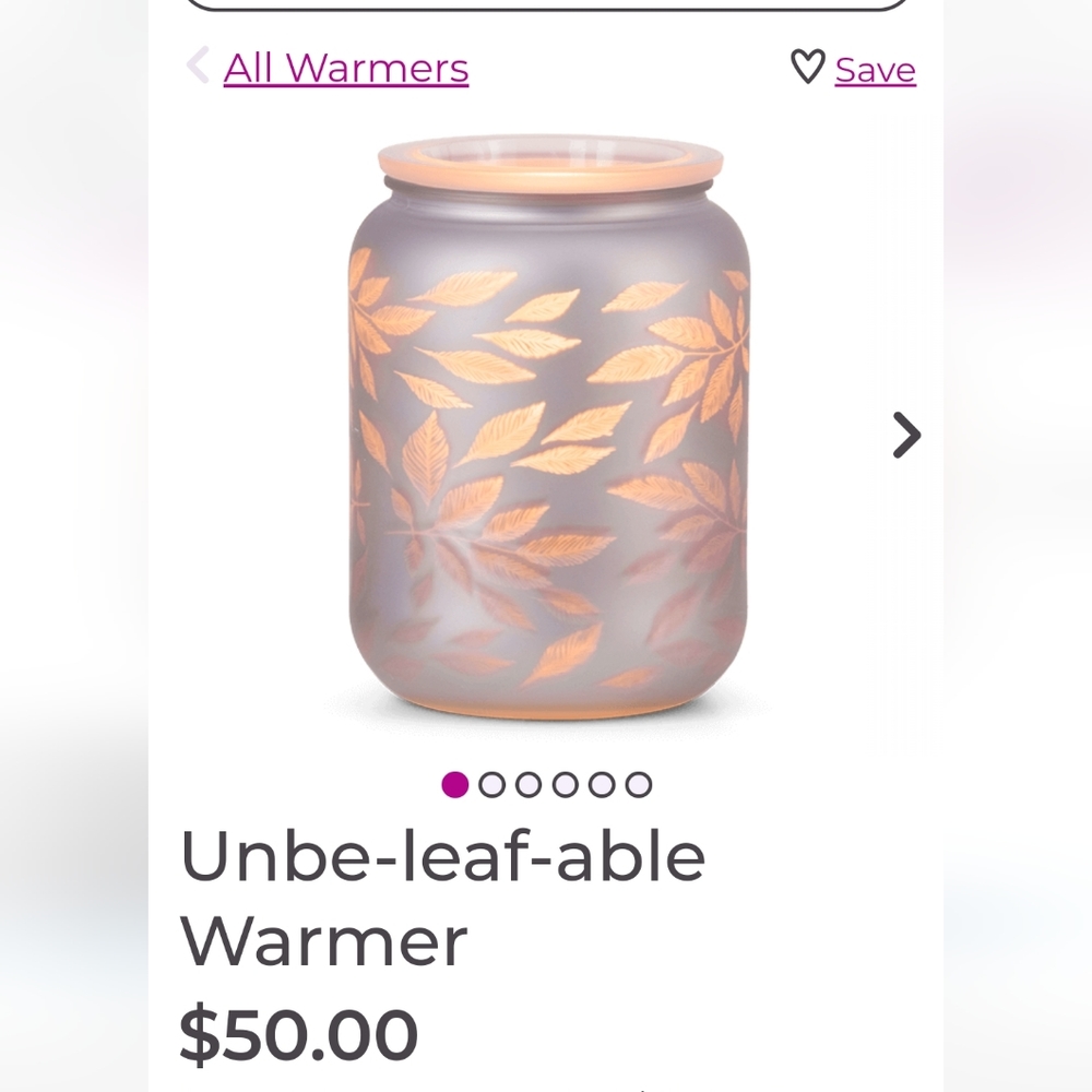 My overbuying is your score!Scentsy unbe leaf able warmer. Brand new in box